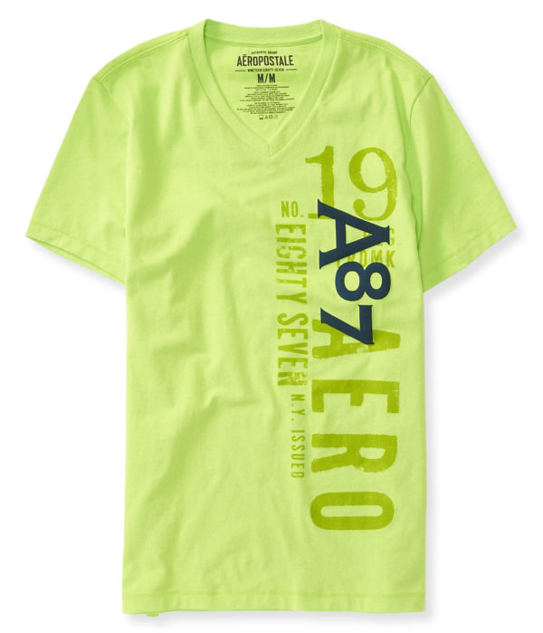 TRICOU AEROPOSTALE A87 LIME GREEN