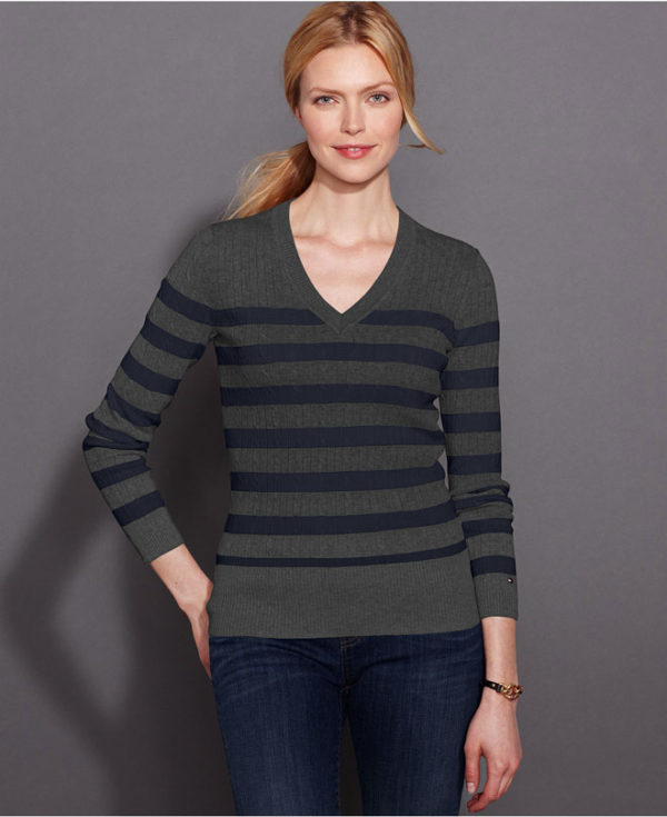 Pulover dama Tommy Hilfiger dark grey heather