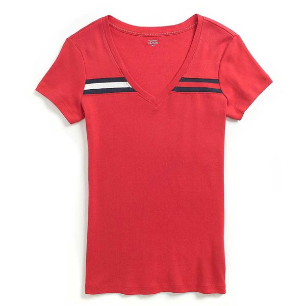 Tricou dama Tommy Hilfiger rosu