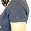 Tricou Tommy Hilfiger bleumarin - detaliu