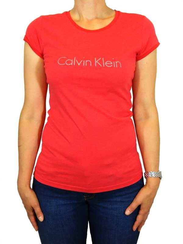 T-shirt dama Calvin Klein New York coral