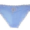 Chiloti dantela Victoria's Secret Dream Angels Lace-trim Cheekini Panty albastru deschis - spate