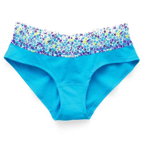 Chiloti dantela Victoria's Secret Bikini Panty scuba blue