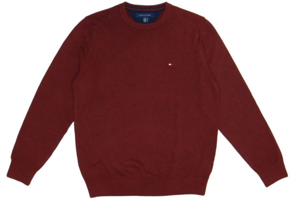 Pulover barbatesc Tommy Hilfiger Burgundy (Cranapple Heather)