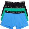 Set 3 perechi chiloti barbatesti boxer shorts Hugo Boss negru/verde/albastru