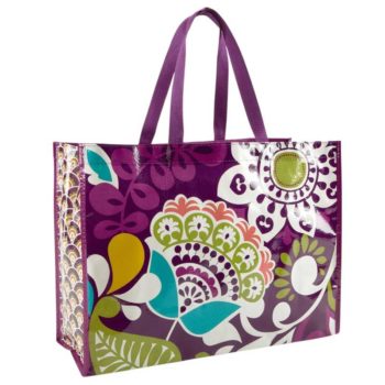 Sacosa cumparaturi Vera Bradley Market Tote Bag Plum Crazy