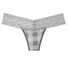 Chiloti dantela Victoria's Secret Lace-waist Thong Panty pink