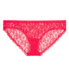 Chiloti dantela Victoria's Secret All-over Lace Bikini Panty Love Red