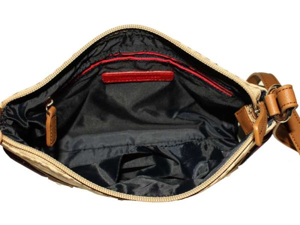 Geanta crossbody Tommy Hilfiger bej - interior