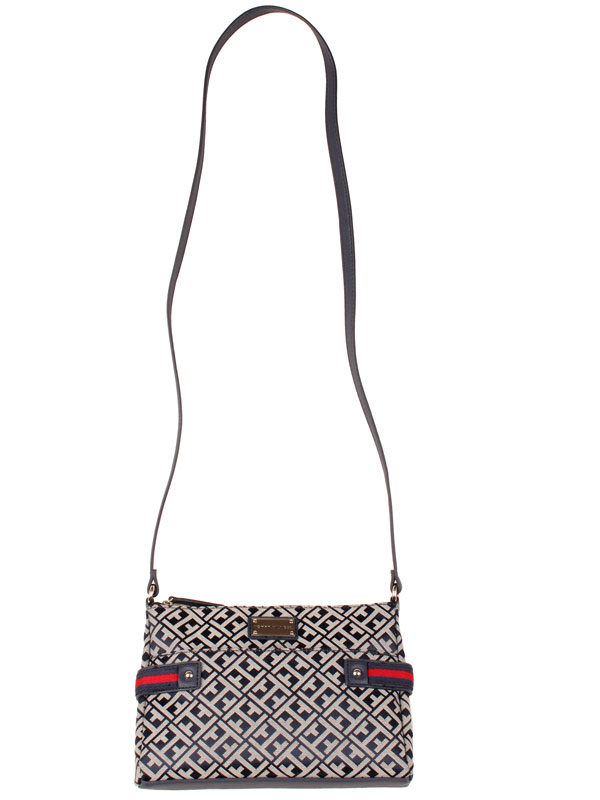 Geanta crossbody Tommy Hilfiger bleumarin argintiu