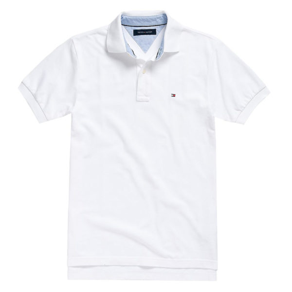 Tricou barbatesc Tommy Hilfiger clasic fit polo alb