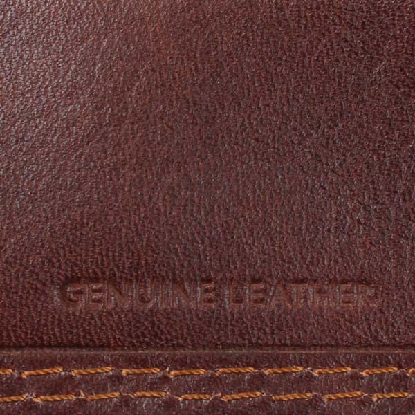 Portofel barbati Tommy Hilfiger Billfold Wallet piele naturala maro saddle - detaliu