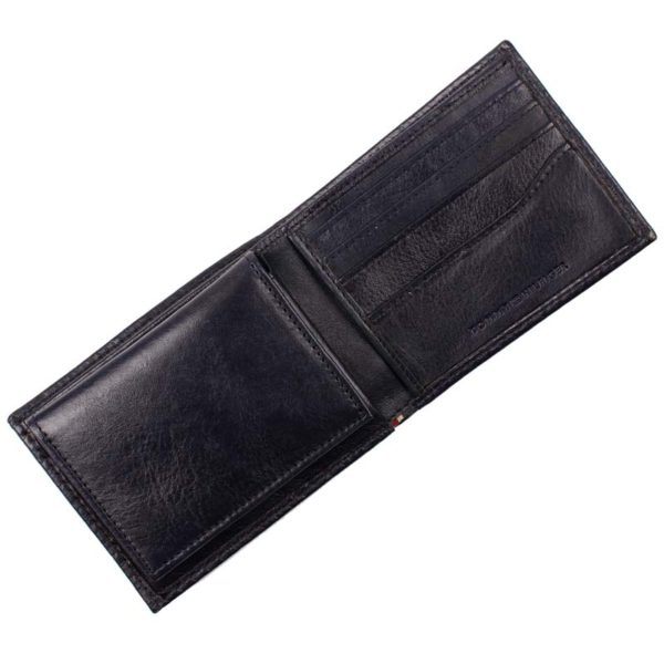 Portofel barbati Tommy Hilfiger Billfold Wallet piele naturala bleumarin - interior