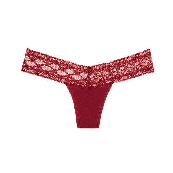 Chiloti Dantela Victorias Secret Thong Bordo Eastside